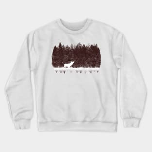 Rut Deer Season by Winter Season Crewneck Sweatshirt